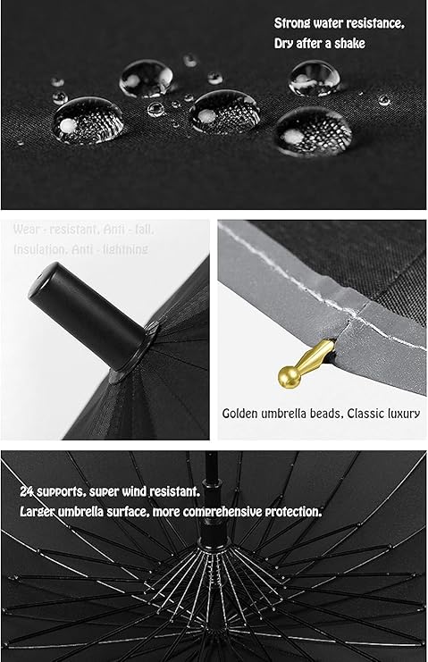 Katana Samurai Umbrella – Long Handle Sword-Style Auto Open | 16-Rib Heavy-Duty Build