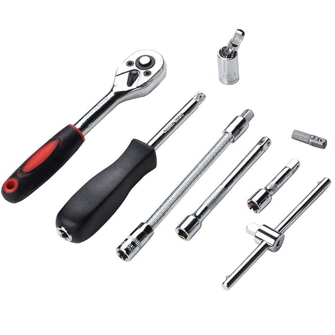 46-in-1 Socket Wrench & Screwdriver Set | Multipurpose Mechanical Tool Kit
