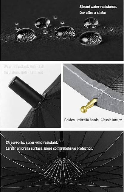 Katana Samurai Umbrella – Long Handle Sword-Style Auto Open | 16-Rib Heavy-Duty Build