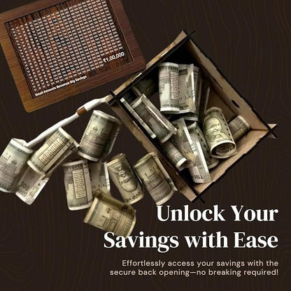 Wooden Money Bank | Classic Piggy Bank for Savings & Gifting