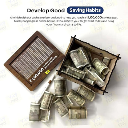 Wooden Money Bank | Classic Piggy Bank for Savings & Gifting